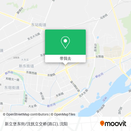 新立堡东街/沈抚立交桥(路口)地图