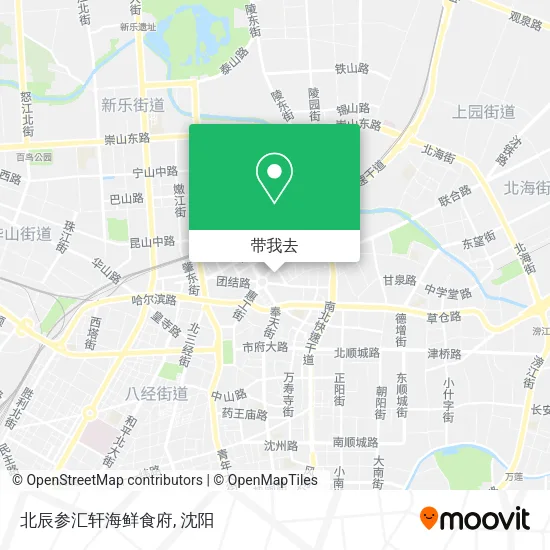 北辰参汇轩海鲜食府地图