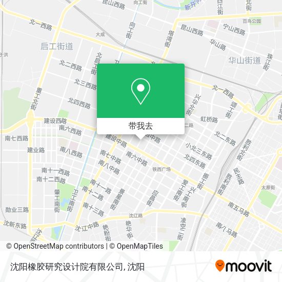 沈阳橡胶研究设计院有限公司地图