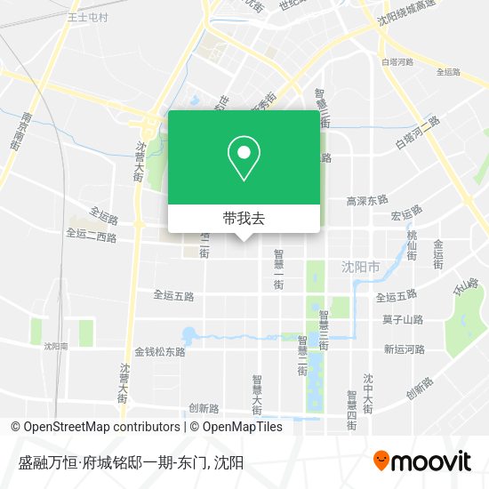 盛融万恒·府城铭邸一期-东门地图