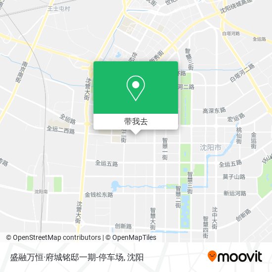盛融万恒·府城铭邸一期-停车场地图