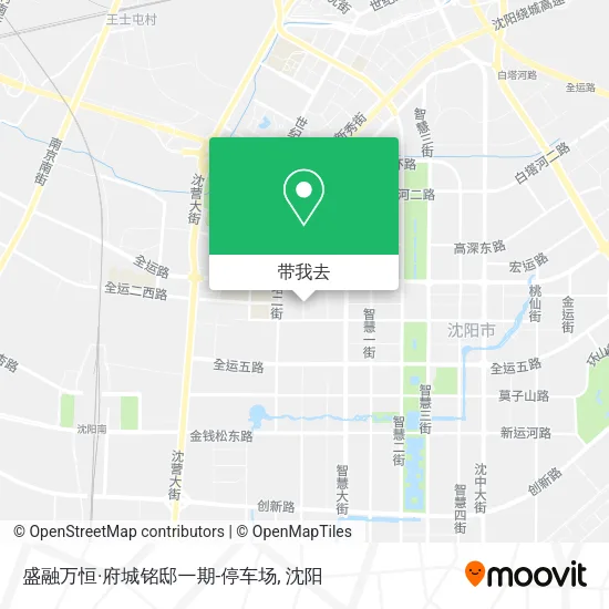 盛融万恒·府城铭邸一期-停车场地图
