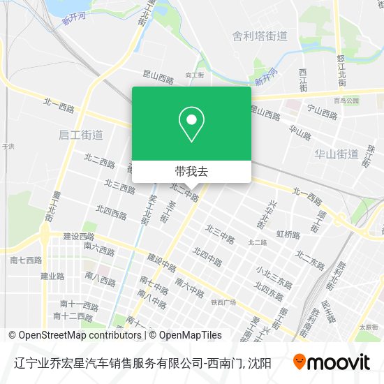 辽宁业乔宏星汽车销售服务有限公司-西南门地图