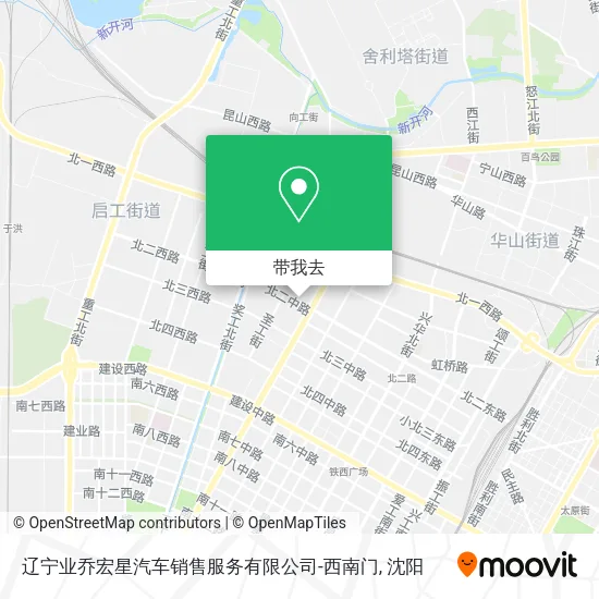 辽宁业乔宏星汽车销售服务有限公司-西南门地图