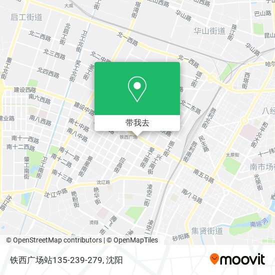 铁西广场站135-239-279地图
