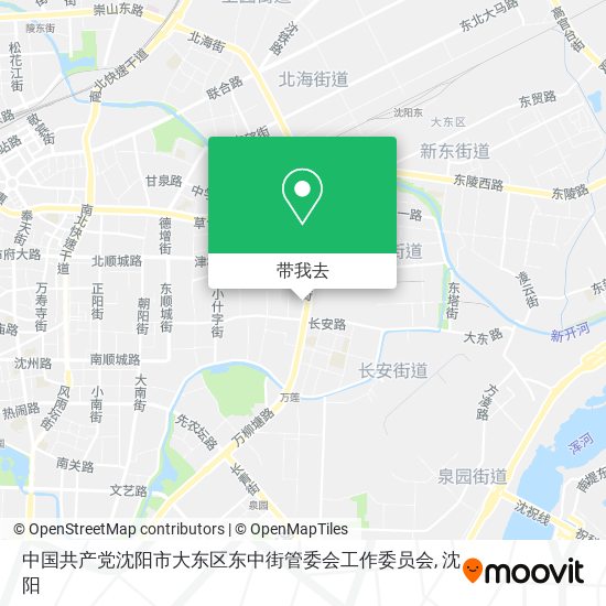 中国共产党沈阳市大东区东中街管委会工作委员会地图