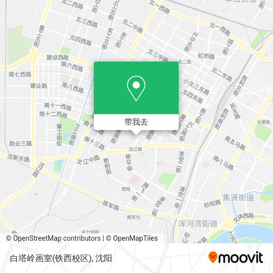 白塔岭画室(铁西校区)地图