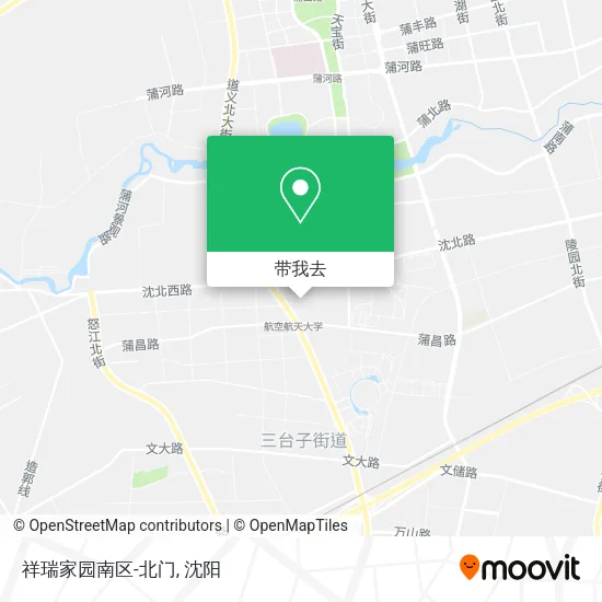 祥瑞家园南区-北门地图