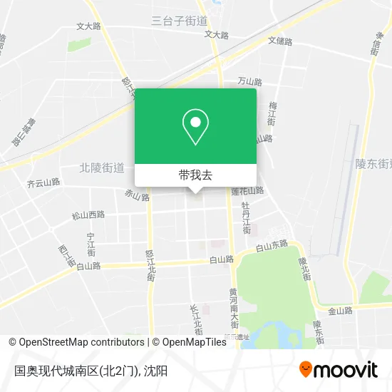 国奥现代城南区(北2门)地图