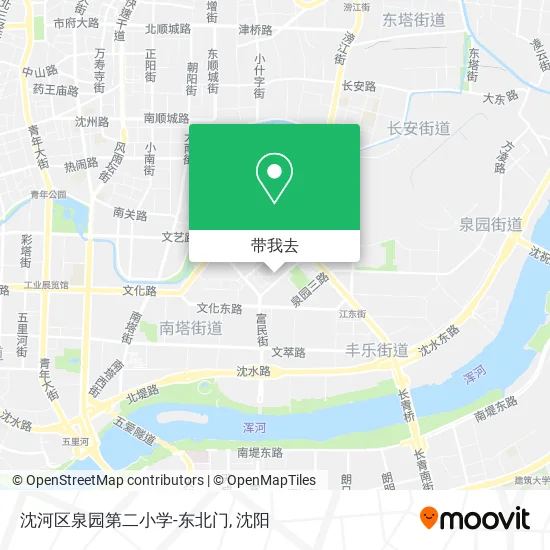 沈河区泉园第二小学-东北门地图