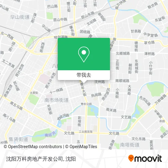 沈阳万科房地产开发公司地图