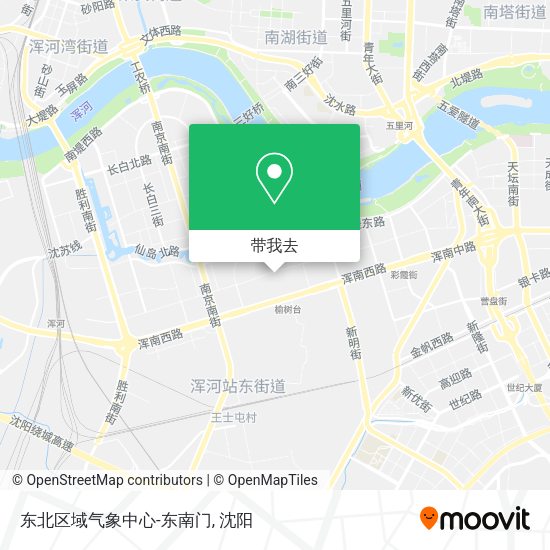 东北区域气象中心-东南门地图