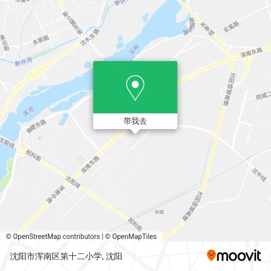 沈阳市浑南区第十二小学地图