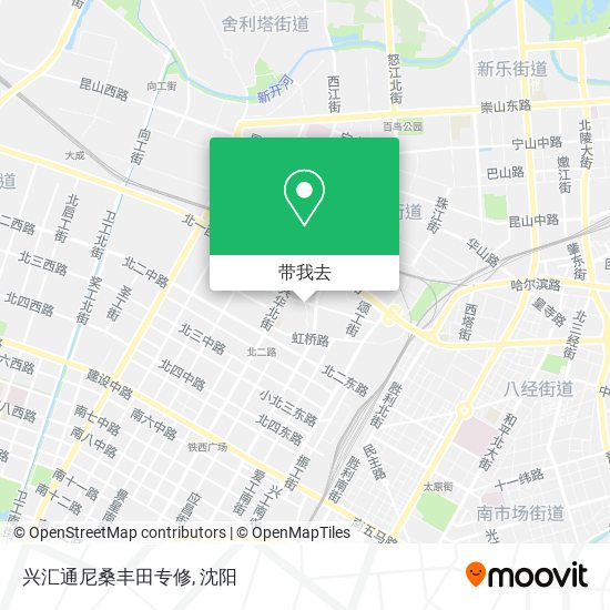 兴汇通尼桑丰田专修地图