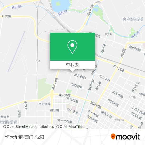 恒大华府-西门地图