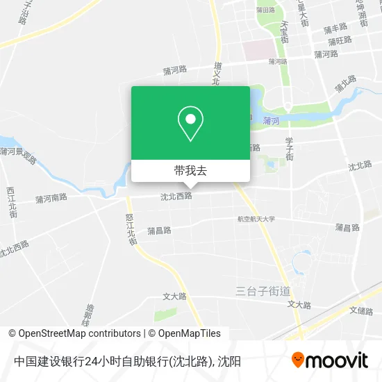 中国建设银行24小时自助银行(沈北路)地图