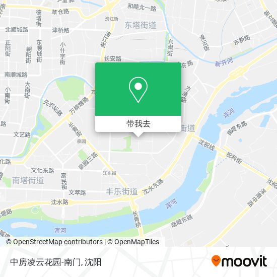 中房凌云花园-南门地图