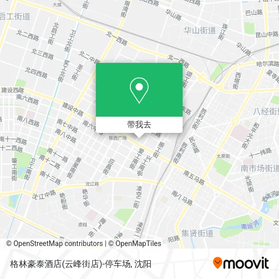 格林豪泰酒店(云峰街店)-停车场地图