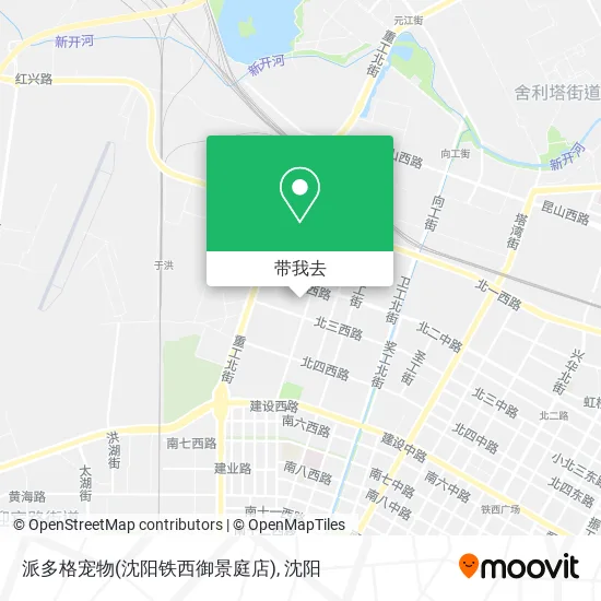 派多格宠物(沈阳铁西御景庭店)地图