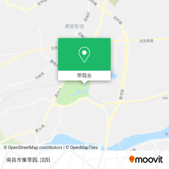 南昌市豫章园地图