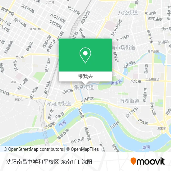 沈阳南昌中学和平校区-东南1门地图