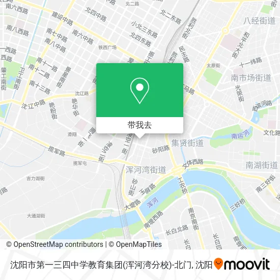 沈阳市第一三四中学教育集团(浑河湾分校)-北门地图