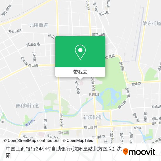 中国工商银行24小时自助银行(沈阳皇姑北方医院)地图