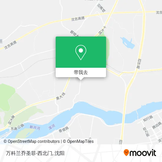 万科兰乔圣菲-西北门地图
