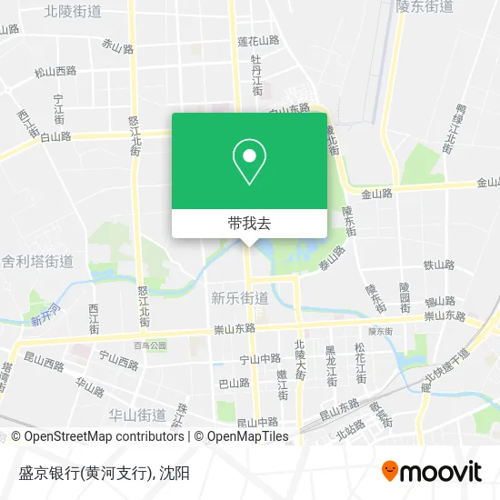 盛京银行(黄河支行)地图