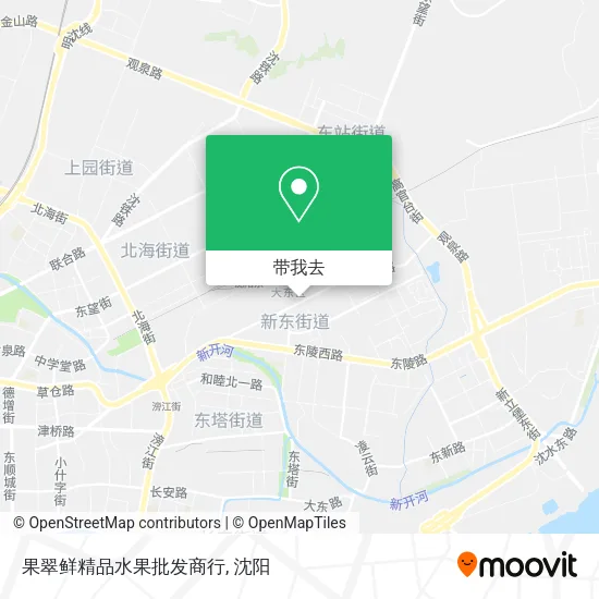 果翠鲜精品水果批发商行地图