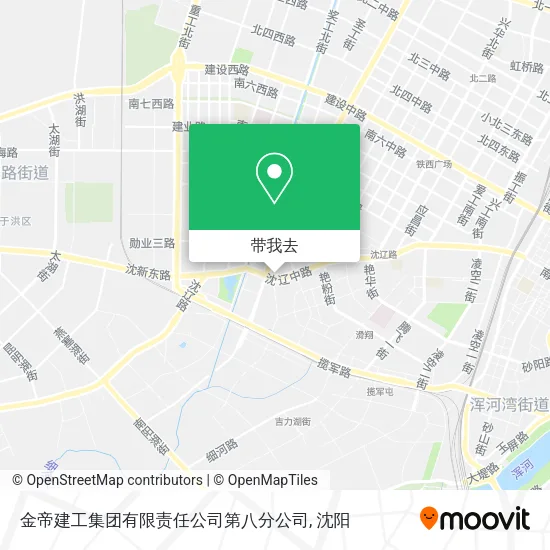 金帝建工集团有限责任公司第八分公司地图
