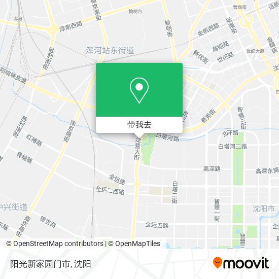 阳光新家园门市地图