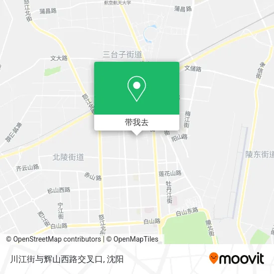 川江街与辉山西路交叉口地图