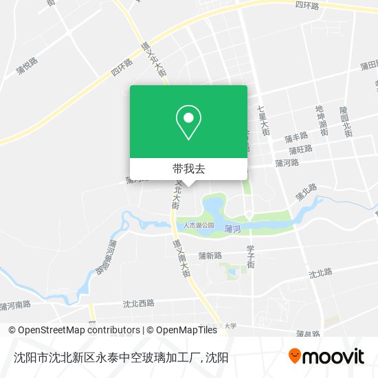 沈阳市沈北新区永泰中空玻璃加工厂地图