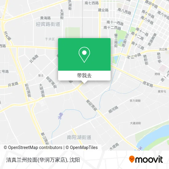 清真兰州拉面(华润万家店)地图