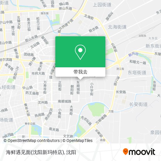 海鲜遇见面(沈阳新玛特店)地图