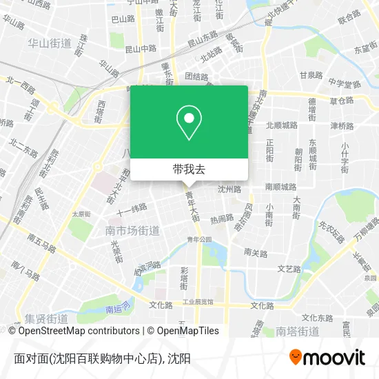 面对面(沈阳百联购物中心店)地图