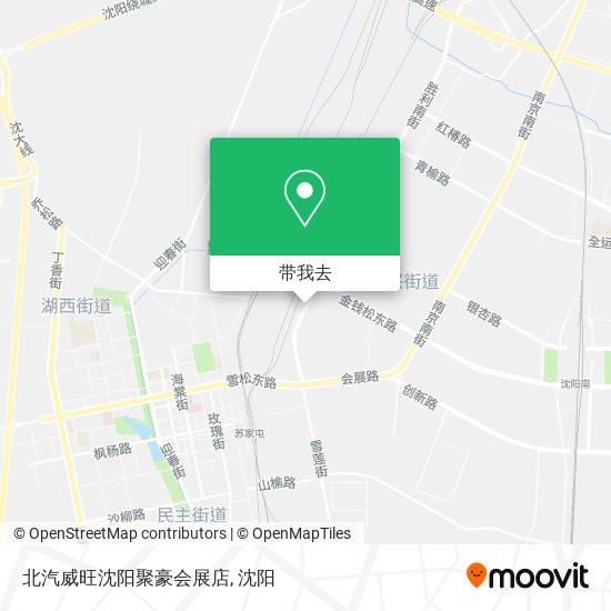 北汽威旺沈阳聚豪会展店地图