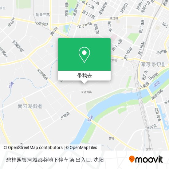 碧桂园银河城都荟地下停车场-出入口地图