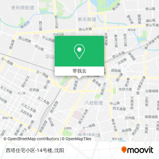 西塔住宅小区-14号楼地图