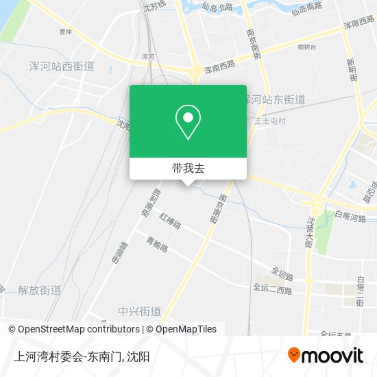上河湾村委会-东南门地图