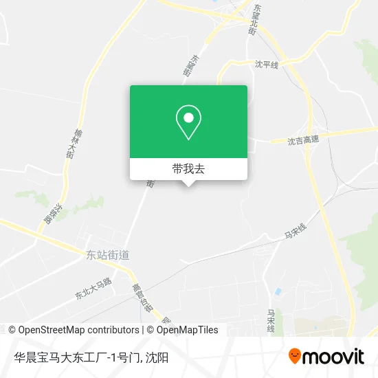 华晨宝马大东工厂-1号门地图
