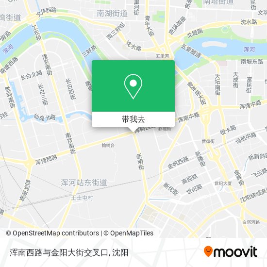浑南西路与金阳大街交叉口地图