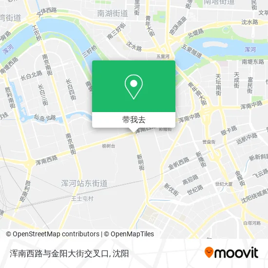 浑南西路与金阳大街交叉口地图