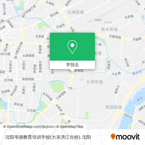 沈阳韦德教育培训学校(大东滂江分校)地图