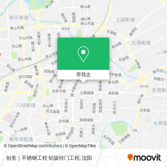 创美｜不锈钢工程  铝旋转门工程地图
