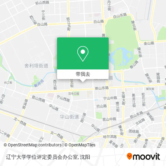 辽宁大学学位评定委员会办公室地图