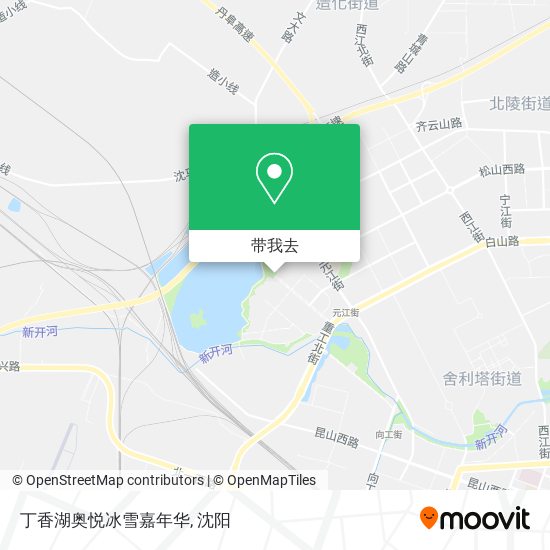 丁香湖奥悦冰雪嘉年华地图