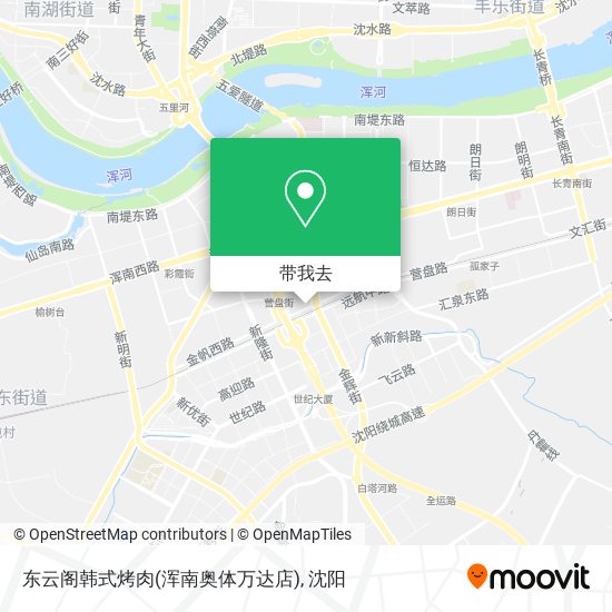 东云阁韩式烤肉(浑南奥体万达店)地图