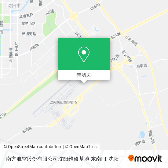 南方航空股份有限公司沈阳维修基地-东南门地图